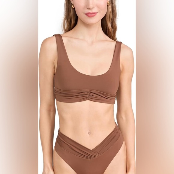 New! RIOT SWIM Pico Top in Brown Sugar 31057 - Picture 2 of 14
